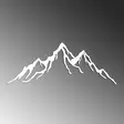 Väggdekor Metall Wallity Mountain White Metall 52x20 cm - Dekorationer, prydnadsföremål - 8683742828525 - 5