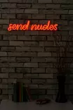 Led Väggdekor Wallity Send Nudes Röd Plast 60x13 cm - Ljussmycken och ljusfigurer - 8682870289505 - 5