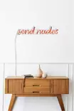 Led Väggdekor Wallity Send Nudes Röd Plast 60x13 cm - Ljussmycken och ljusfigurer - 8682870289505 - 6