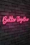 Dekorativ Plast Ledbelysning Wallxpert Better Together Pink Plast 84x16 cm - Tavlor och ramar - 8682870287495 - 3