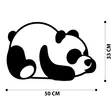 Väggdekor Metall Wallity Panda Metal Decor Svart Metall 35x50 cm - Dekorationer, prydnadsföremål - 8682870853645 - 1