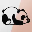 Väggdekor Metall Wallity Panda Metal Decor Svart Metall 35x50 cm - Dekorationer, prydnadsföremål - 8682870853645 - 6