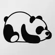 Väggdekor Metall Wallity Panda Metal Decor Svart Metall 35x50 cm - Dekorationer, prydnadsföremål - 8682870853645 - 5