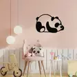 Väggdekor Metall Wallity Panda Metal Decor Svart Metall 35x50 cm - Dekorationer, prydnadsföremål - 8682870853645 - 3