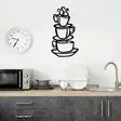Väggdekor Metall Wallity Coffee Svart Metall 40x75 cm - Dekorationer, prydnadsföremål - 8682870844735 - 3