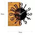 Väggklocka Wallity Wooden Clock 7 Valnöt/Svart Trä Metall 58x58 cm - Väggklockor - 8683342204385 - 6