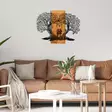 Väggdekor Trä Wallity Eva Svart Valnöt Metall Trä 76x58 cm - Dekorationer, prydnadsföremål - 8682870972025 - 3