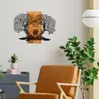 Väggdekor Trä Wallity Eva Svart Valnöt Metall Trä 76x58 cm - Dekorationer, prydnadsföremål - 8682870972025 - 5