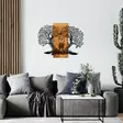 Väggdekor Trä Wallity Eva Svart Valnöt Metall Trä 76x58 cm - Dekorationer, prydnadsföremål - 8682870972025 - 2