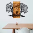 Väggdekor Trä Wallity Eva Svart Valnöt Metall Trä 76x58 cm - Dekorationer, prydnadsföremål - 8682870972025 - 4