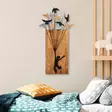 Väggdekor Trä Wallity Flying Boy Valnöt/Svart Trä 45x86 cm - Dekorationer, prydnadsföremål - 8683743841905 - 2