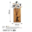 Väggdekor Trä Wallity Flying Boy Valnöt/Svart Trä 45x86 cm - Dekorationer, prydnadsföremål - 8683743841905 - 7