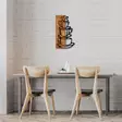 Väggdekor Trä Wallity Valnöt/Svart Trä/Metall 34x58 cm - Dekorationer, prydnadsföremål - 8683342888905 - 3