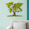 Väggdekor Trä Wallxpert Tree Green Brown MDF 71x1x59 cm - Dekorationer, prydnadsföremål - 8683342206815 - 2