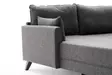 Hörnsoffa Atelier del Sofa Bella Antracit Polyester 275x81x85 cm - Soffor - 8682870815605 - 6