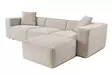 Hörnsoffa Atelier del Sofa Lora Mocca Linne 303x193x65 cm - Soffor - 8684282056515 - 5