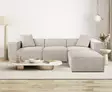 Hörnsoffa Atelier del Sofa Lora Mocca Linne 303x193x65 cm - Soffor - 8684282056515 - 3