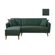 Hörnbäddsoffa Atelier del Sofa Aqua Linne Mörkgrön 225x150x85 cm - Soffor - 8681875324075 - 6