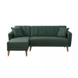 Hörnbäddsoffa Atelier del Sofa Aqua Linne Mörkgrön 225x150x85 cm - Soffor - 8681875324075 - 1
