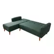 Hörnbäddsoffa Atelier del Sofa Aqua Linne Mörkgrön 225x150x85 cm - Soffor - 8681875324075 - 7