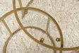 Soffbord Hanah Home Gold Transparent Härdat Glas 60x43x60 cm 42x39x42 cm - Soffbord - 8684282573975 - 5