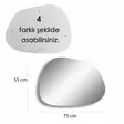 Spegel Hanah Home Gusto Guld Spånskiva 75x55 cm - Speglar - 8683743270255 - 1