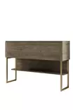 Byrå Hanah Home Luxe Guld Valnöt Spånskiva 120x80x30 cm - Byråer och skåp - 8684282883685 - 1
