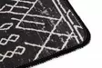 Badrumsmatta Mijölnir Svart Anthracite Vit 100% Polyester Antibakteriell Halkfri Maskintvättbar 80x100 cm - Badrumsmattor och våtrumsmattor - 8683342206235 - 4
