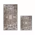Badrumsmatta Set Mijölnir Brun 100% Polyester Halkfri Antibakteriell 50x60 cm & 60x100 cm - Badrumsmattor och våtrumsmattor - 8683342421355 - 1