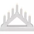 Kynttelikkö 7-haarainen mini 13 cm valko - LED-ljus och lyktor - 6410416310565 - 1