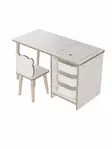 Barnbord Hanah Home Soho Vit Spånskiva 90x50x42 cm - Barnmöbler - 8684283685745 - 11