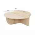 Soffbord Hanah Home Podium Travertin Spånskiva 90x35 cm - Soffbord - 8684283059195 - 8