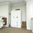 Garderob Hanah Home Easy 1600 Matte Vit Spånskiva 90x174,8x47 cm - Garderober - 8684283109975 - 3