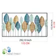 Väggdekor Metall Wallity Bilge Flerfärgad Metall 115x3x60 cm - Dekorationer, prydnadsföremål - 8683742001645 - 8