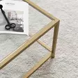 Soffbord Hanah Home Astro Guld Härdat Glas 90x40x60 cm - Soffbord - 8682870730885 - 5