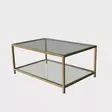 Soffbord Hanah Home Astro Guld Härdat Glas 90x40x60 cm - Soffbord - 8682870730885 - 6