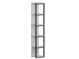 Bokhylla Hanah Home Texas Svart Vit Spånskiva 33,7x180x29,5 cm - Bokhyllor - 8681875385595 - 1