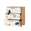 Byrå Hanah Home Leva Gravis Pied Furu Spånskiva 80x95x43 cm - Byråer och skåp - 8683743422265 - 3