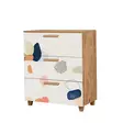 Byrå Hanah Home Leva Gravis Pied Furu Spånskiva 80x95x43 cm - Byråer och skåp - 8683743422265 - 1