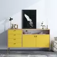 Konsolbord Hanah Home Liora Ek Spånskiva 140x86x40 cm - Byråer och skåp - 8682870658615 - 2
