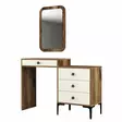 Sminkbord Hanah Home Lizbon 547 Valnöt Spånskiva 124x84,7x40 cm - Toalettbord - 8683743327225 - 1