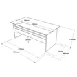 Skrivbord Hanah Home Vs1 Cga Brun Grå Antracit Spånskiva 180x75x89,5 cm - Skrivbord - 8683342510875 - 1