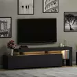TV-bänk Hanah Home Beliz Antracit Spånskiva 192x53x37 cm - TV-bänkar - 8683342170505 - 7
