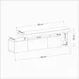 TV-bänk Hanah Home Beliz Antracit Spånskiva 192x53x37 cm - TV-bänkar - 8683342170505 - 11