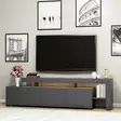 TV-bänk Hanah Home Beliz Antracit Spånskiva 192x53x37 cm - TV-bänkar - 8683342170505 - 5