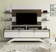 TV-bänk Hanah Home Delpi Valnöt Spånskiva 180x148,6x29,5 cm - TV-bänkar - 8681875445015 - 5