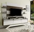 TV-bänk Hanah Home Delpi Valnöt Spånskiva 180x148,6x29,5 cm - TV-bänkar - 8681875445015 - 4