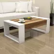 Soffbord Hanah Home Venüs Valnöt Vit Spånskiva 102x37,6x60 cm - Soffbord - 8681875183825 - 2