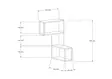 Vägghylla Hanah Home Lecco Vit Spånskiva 84x52x20 cm - Vägghyllor - 8683342397865 - 1