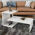 Soffbord Hanah Home Dilek Vit Spånskiva 100x46x50 cm - Soffbord - 8681181622575 - 2